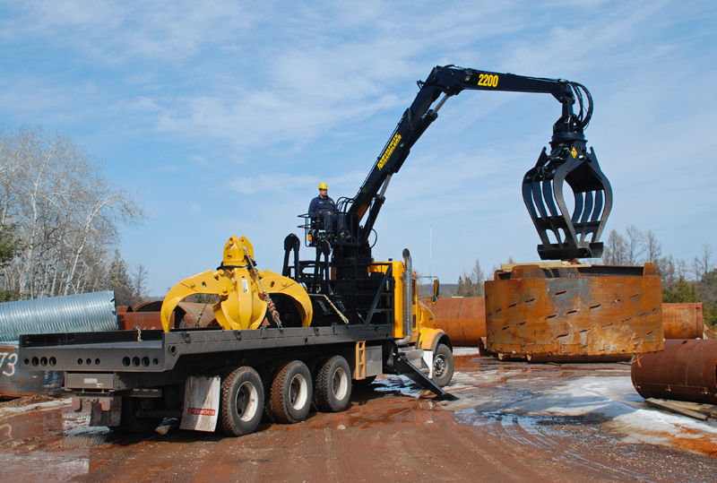Truck-mounted crane boom for construction