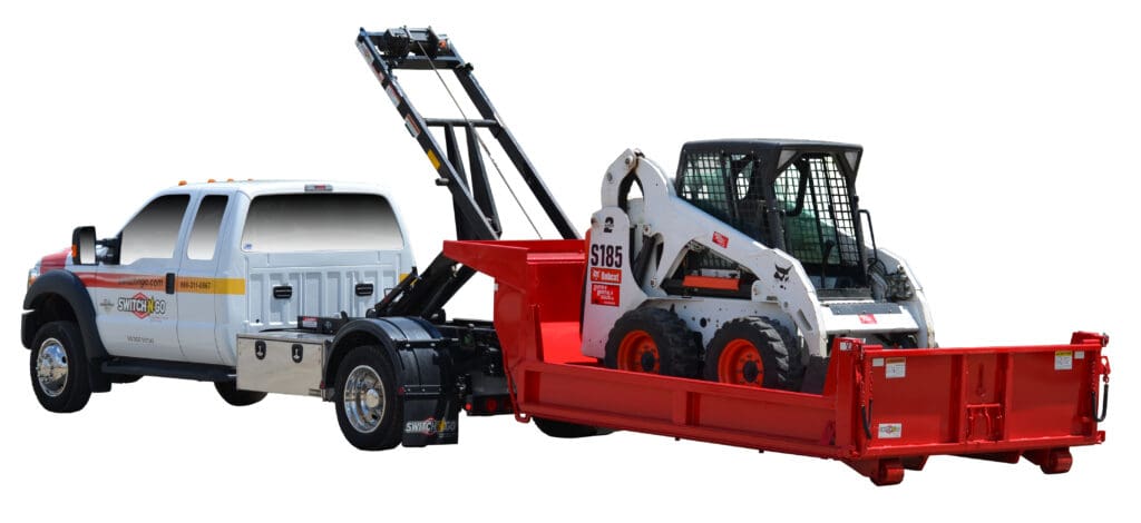 Switch-N-Go Detachable Truck Body Towing Trailer with Backhoe